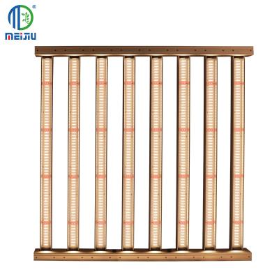 China Seed Starting Meijiu Customized Hydroponic Greenhouse 8Strips 650W For Indoor Plants RJ Dimmer Wifi Control Led Grow Light for sale