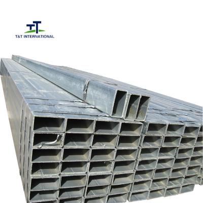 China 60x80 galvanizou tubulação retangular a anti corrosão laminada da proteção UV à venda