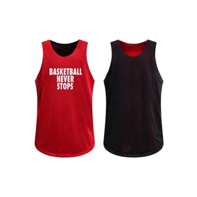 China Anti-Bacterial Mesh Basketball Jerseys Uniform New Custom Made Sublimated Reversible Club Design Wholesale Mens Sportswear BSCI Shirts & Tops for sale