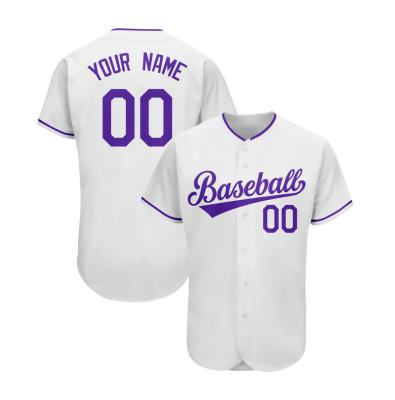 China Anti-Bacterial Custom Men pullover baseball jersey crew neck quick dry baseball jersey sublimation print breathable baseball tshirt for sale