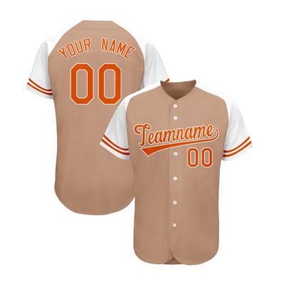 China Anti-Bacterial Customize Fashion Sublimation Baseball Jersey Custom Style Shirt Wholesale Baseball Play Jersey Baseball Shirt for sale