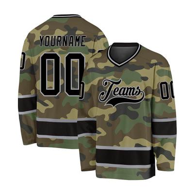 China Shirts & Tops Custom Logo Sublimated Hip Hop Clothing Sports Jerseys Men Design Your Own Print Ice Hockey Clothing for sale