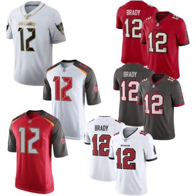 China Anti-Bacterial In Stock Buccaneers #12 Tom  American football Jerseys for sale