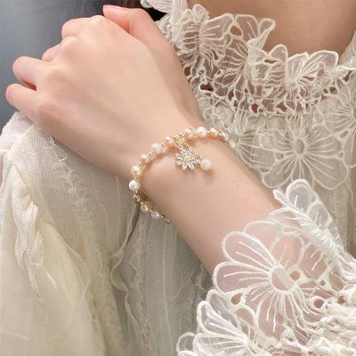 China FASHIONABLE Women Cool Dreamcatcher Gold Plating Bead Rope Bracelet with Beads Shape Bracelets Bangle for sale