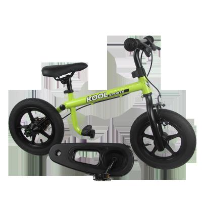 China Unilateral Forks Lightweight Steel Bike For Kids 12 Inch Kids Cycle Balance Bike With Pedal Conversion Kids Bike for sale