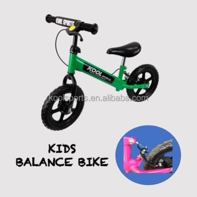 China Hot Selling 12 Inch Factory Steel Kids Lightweight Balance Bike Push Bike Kids Bike No Pedal Kids Bike for sale