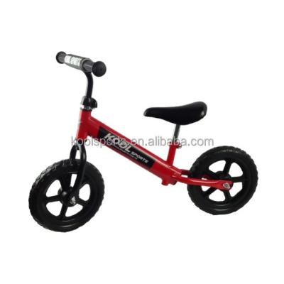 China 12 Inch Kids Push Bike Outdoor Red Kinder RTS Sports Balance Bike Children Bike No Pedal No Brake for sale