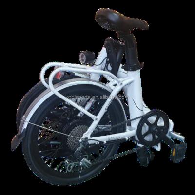 China Cheap outdoor sports factory OEM hot sale aluminum folding e-bike 20 inch electric for girl for sale