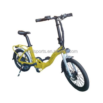 China Outdoor Sports 20 Inch Build-in Battery 36V 10.2Ah 350w Adult Electric Folding E-Bike for sale