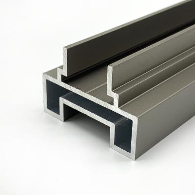 China door & Sliding Window Door Aluminum Invisible Profile Aluminum Sliding Slim Aluminum Profile Extrusion Door for sale