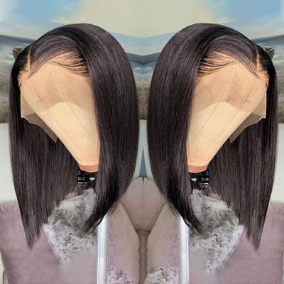 Κίνα Wholesale Transparent HD Full Lace Bob Human Hair Lace Frontal Wigs For Black Women Brazilian Virgin Hair Lace Front Wig προς πώληση