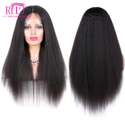 China High quantity lace front wig human hair kinky straight wig human hair lace front hd lace for sale