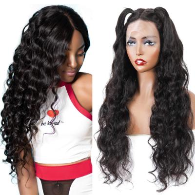 China Cuticle Aligned Hair hd Transparent Brazilian Front Wig Unprocessed 100% Human Hair loose wave wig human hair for sale