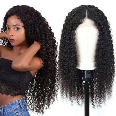 Κίνα Brazilian Virgin Raw 150% 180% 200% Pre Plucked Bleached Knot hd kinky curly human hair wigs προς πώληση