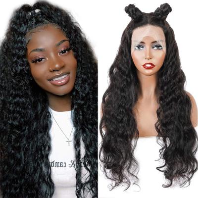 China Headband Wig 12A Lace Front Wigs Brazilian Virgin Hair 10-32 Inch 13x4 Lace Front 150 180 Density Remy Loose Deep Wave Wigs for sale