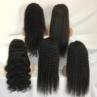 China Deep wave lace front human hair wigs factory wig vendors4x4 lace wig for sale