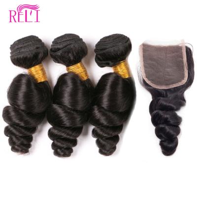 中国 Brazilian hair bundles human hair loose wave bundles with closure human hair bundles with shipping costs 販売のため