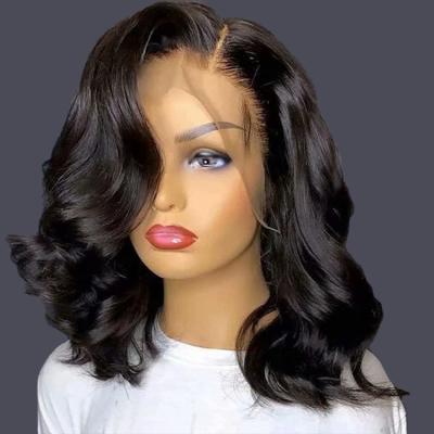 중국 Mink brazilian hair bob wigs remy bob lace wig with baby hair 판매용