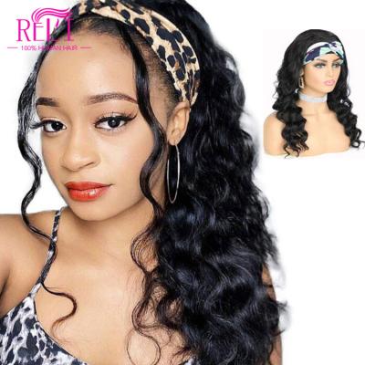 중국 Cheap Wholesale Natural Human Hair Wigs Brazilian Hair Headband none Lace Wigs 판매용