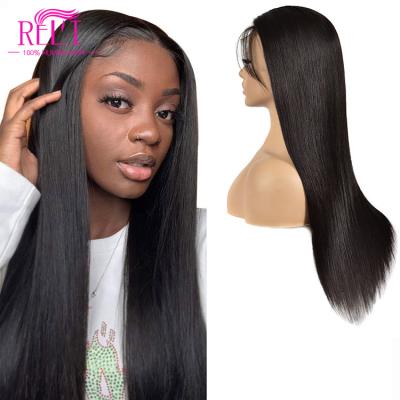 Chine Long Straight brazilian Wigs 100 Human Hair transparent lace human hair wigs unprocessed virgin human hair wig à vendre