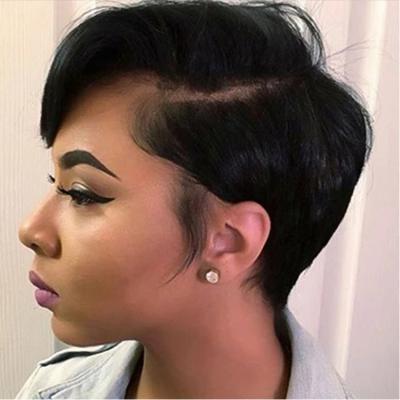 Cina Wholesale Cheap Straight Pixie Cut Wigs short bob lace front wigs natural brazilian remy human hair wigs in vendita