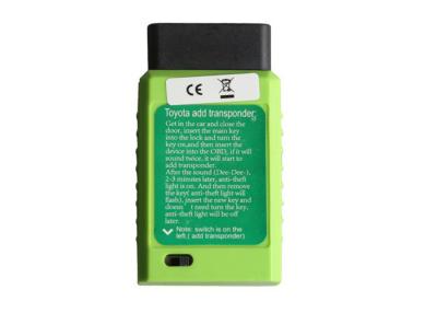 China Color verde remoto del material plástico de las herramientas de programación del microprocesador de la llave del coche del OBD Toyota en venta