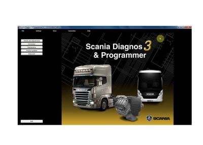 China Software do varredor do automóvel Obd2 Bluetooth para SCANIA VCI2/VCI3 sem Dongle de USB à venda