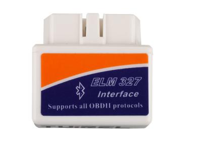 Cina MINI interfaccia astuta bianca eccellente di sistema diagnostico dell'automobile di ELM327 Bluetooth OBD2 V2.1 in vendita