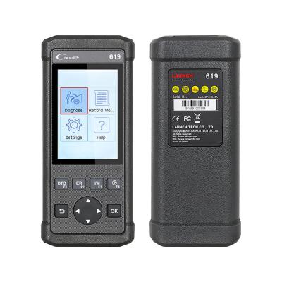 중국 발사 Creader 619 부호 독자 가득 차있는 OBD2는/EOBD 기능 자료 레코드와 재연을 지원합니다 판매용