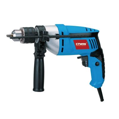 China Hot Selling CTWIN 13mm 500W /650w Multifunctional Electric Slotter 13mm Impact Drill Hand Hammer Electric Drill Two Functions Household Electric Drill for sale