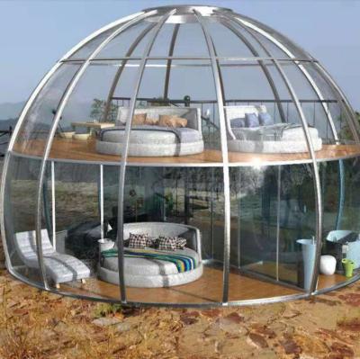 China Easy Set Up 5m Glamping Transparent Geodesic Dome Tent For Outdoor Party Wedding Event Camping Pod Dome for sale