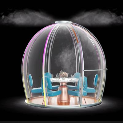 China New Design 4M Polycarbonate Clear Dome Restaurant Tent for sale