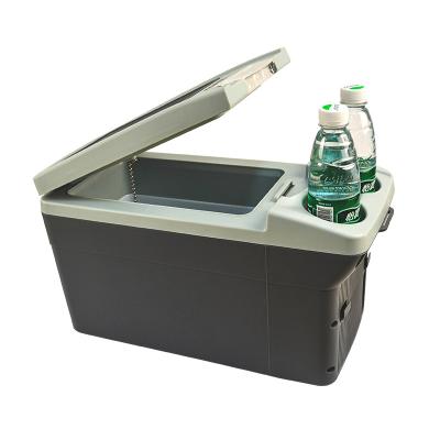 China THERMOELECTRIC Hot Product 11L Easy To Carry Outdoor Auto Thermoelectric Camping With Cooler Wheels Boxcar Fridge for sale