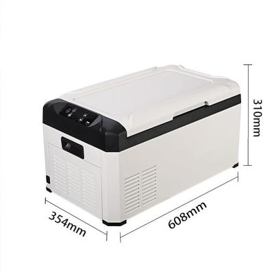 China Hot Selling Compressor 22L Portable Digital Display Outside Camping Mini Fridge For Car 12V 24V 220V for sale