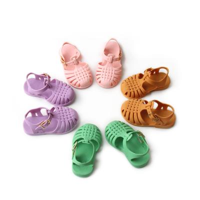 China Wholesale Flat Jelly Sandals Kids Summer Shoes Boys and Girls Children's Kids Jelly Sandals for sale