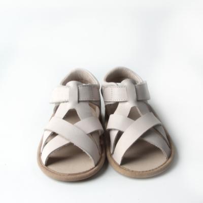 China Unique Design Baby Dress Flat Unisex Stylish Baby Shoes Soft Genuine Leather Baby Sandals for sale