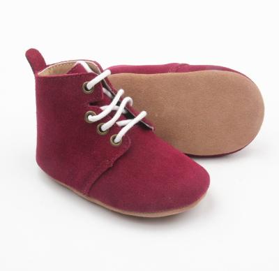 China GENUINE LEATHER Baby Oxford Shoes Soft Leather Baby Shoes Wholesale Baby Boots for sale