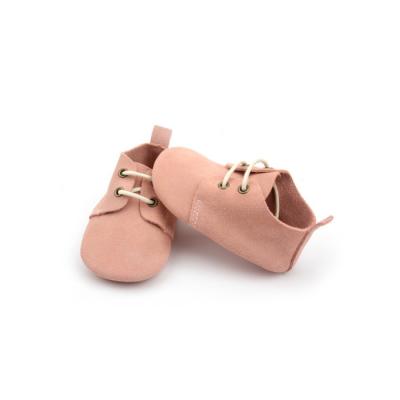 China BEIBEINOYA High Quality Anti-slippery Leather Infant Baby Shoes Oxford Shoes for sale