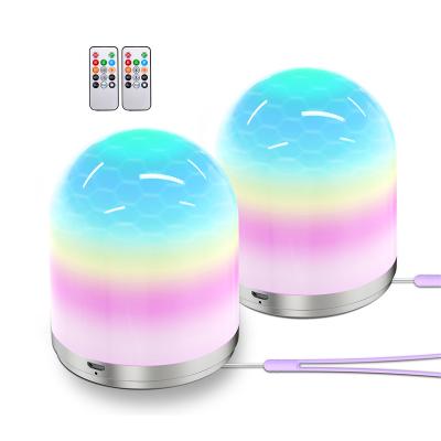 China RGB Led Rechargeable Remote Control Night Light USB RGB Baby LED Night Light Rechargeable Remote Control For Kids Gift for sale