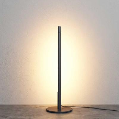 China Eye Care Modern White Round Base Led Table Lamps Bedside Hall Vertical Minimalist Desk Light For Home Decor for sale