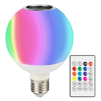 China Residential 12W E27 RGB Music LED Light Bulb, LED Smart Bulb Wireless Speaker with 24 Keys Remote Control for sale