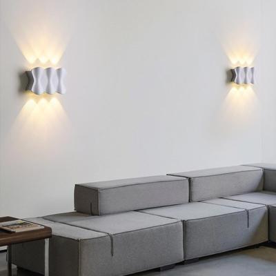 China Simple Modern Decorative Brighting 18W Bedroom Bedside Wall Lamp Living Room Background Through Wall Light for sale