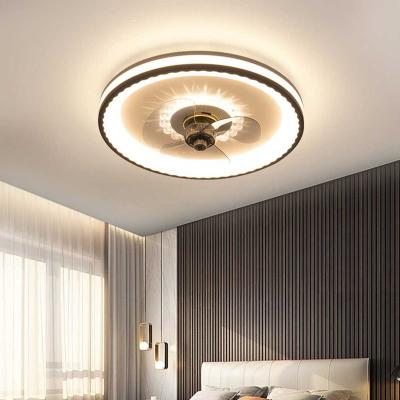 China 48cm Modern Smart Modern 36w Ceiling Fans With Light And Outdoor, 3 Colors Dimmable Living Room Led Ceiling Fans With Light for sale