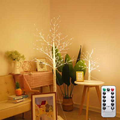 China Custom Size 8 Modes Warm White Artificial Birch Tree Light Christmas Tree Lights For Indoor Decoration for sale