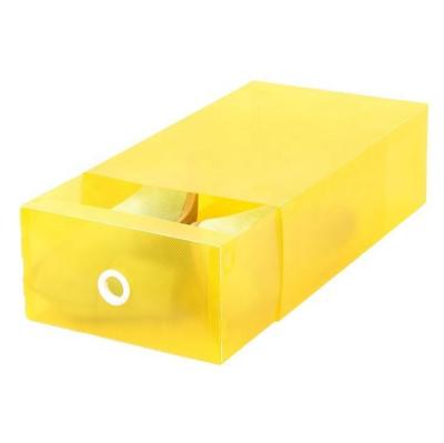 China Recyclable Promotional Gift China Supplier Corrugated PP PET Plastic PVC Packaging Shoes Packaging Box for sale