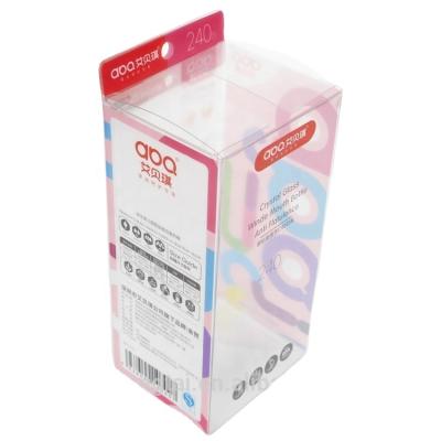 China Recycled Custom Clear Materials Baby Feeding Bottle PVC Plastic Packaging Box for sale