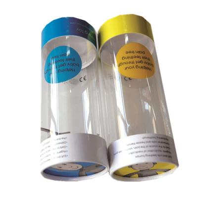 China 100% Eco-friendly Packaging Customized 0.3mm Transparent Tube Lip Gloss Cylinder Packaging PVC for sale