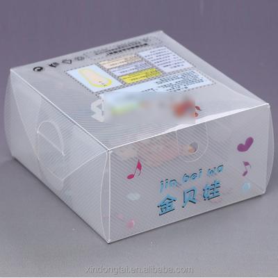 China Hot Sale Customized Baby Shoe Box Plastic Packaging Recyclable for sale