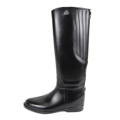 China Cool Knee High Women Waterproof Zipper Pre Boots Equestrian English Riding Boots for sale