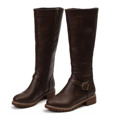 China Lightweight Classic Women Pu Leather Boot Fashion Horsing Durable Boots For Girls for sale